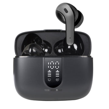 TD® Casque Bluetooth Bass HIFI qualité sonore écran d'affichage numérique intra-auriculaire casque de sport Bluetooth sans fil
